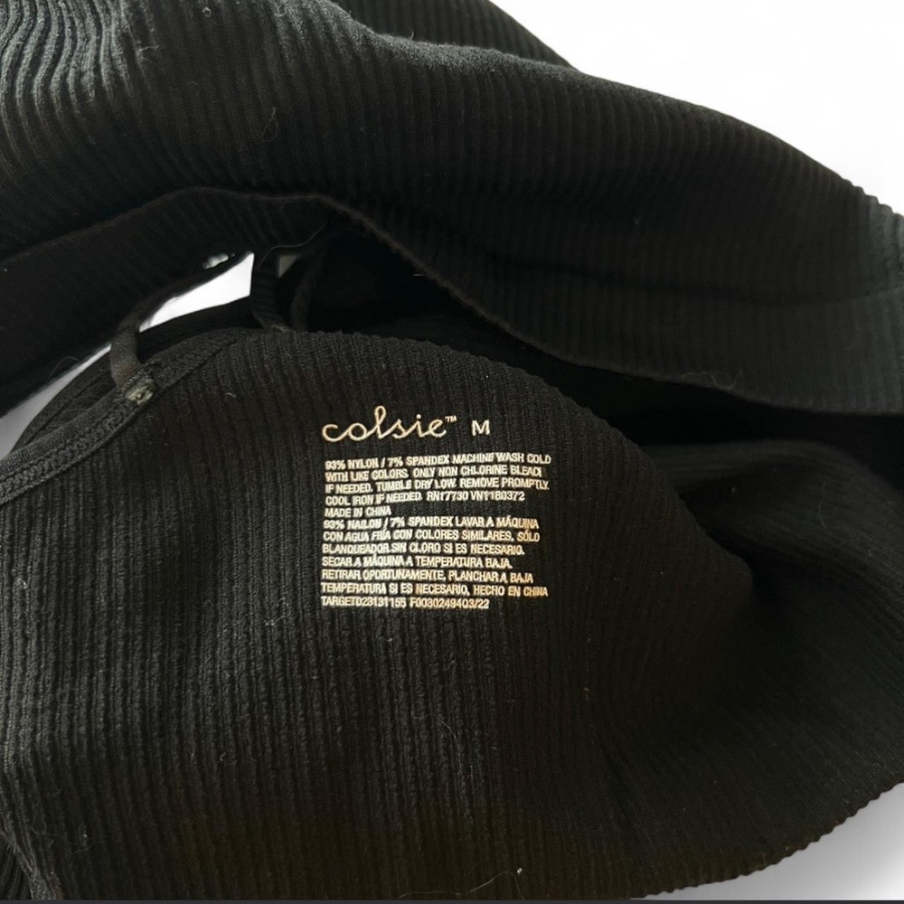 Black Ribbed Tank - Picture 3 of 3